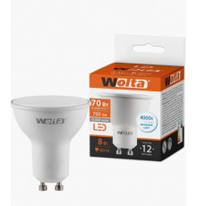 Лампа светодиодная LED MR16 8Вт 220В GU10 4000K//Wolta