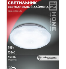 Светодиодный св-к DECO Даймонд 18Вт 230В 6500К 1620Лм 260х55//IN HOME