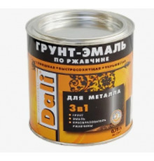Грунт-эмаль гладкая 3в1 0,75л (серая)//Dali