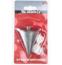 Отвес конусный 400г,шнур 5м//Matrix