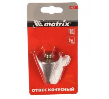 Отвес конусный 100г,шнур 5м//Matrix