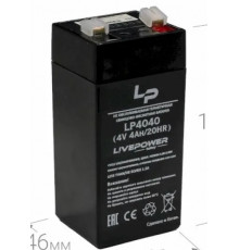 Аккумулятор свинцово-кислотный LP4040 4V 4Ah//Live-Power