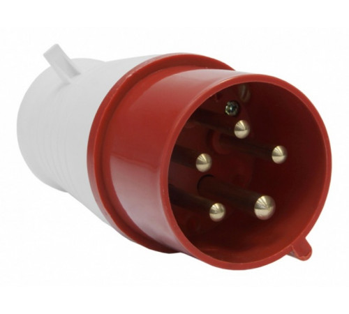Вилка переносная 014 3Р+РЕ 16А 380В IP44//SMARTBAU