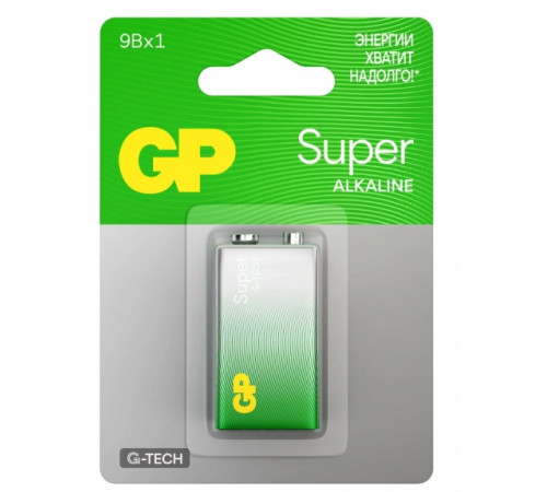 Элемент питания GP 6LR61 Super Alkaline G-Tech 1604AA21-5CRSBC1