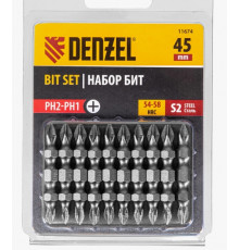 Бита PH2-PH1*45 сталь S2 ПОШТУЧНО//Denzel