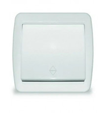 Выключатель Клио 1 кл проходная белая IP44//Universal