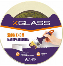 Клейкая лента малярная 50х40м//Xglass