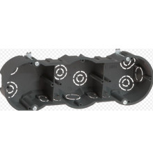 Коробка установочная 3х местная для твердых стен 212х70х45 (с саморезами и метал.лапками)//ИЭК