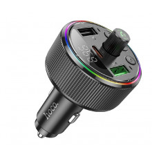 FM модулятор E82 QC3.0+PD30W черный//HOCO