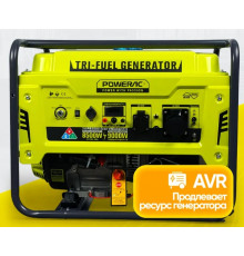 Генератор гибрид PR9000Eco+Winter 9кВт 1 фаза (пропан/бензин/метан) эл.стартер//Powerac