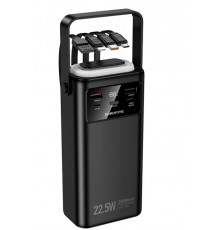Портативное заряное устройство J86A 50 000mAh + кабель USB/Type-C/Lithning+фонарь//HOCO