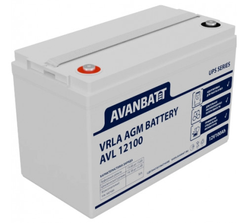 АКБ AVL 12100 100Ач//Avanbatt