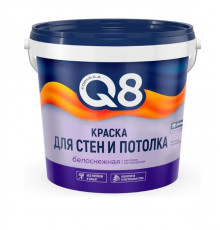 Краска ВД-АК для стен и потолка белая матовая 13кг//Formula Q8