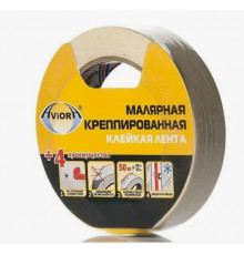 Лента малярная креппированная 50ммх50м//Aviora