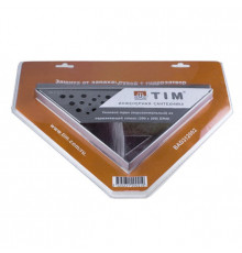 Трап 50 горизонтальный 20*20 треугол.нерж (гидрозатвор)//TIM
