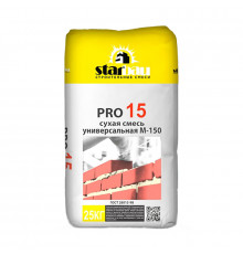 Смесь сухая универсальная М150 25 кг PRO 15//Star Bau