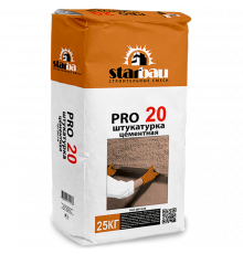 Штукатурка цементная 25кг PRO 20 (60шт/пал)//Star Bau
