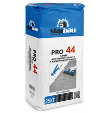Клей для керамогранита и натурального камня 25кг PRO 44//Star Bau