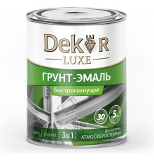 Грунт-эмаль "DEKOR" Sprint 3 в 1 быстросохнущая БЕЛАЯ 0,9кг
