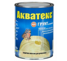 Грунт-антисептик бесцветный 0,8л Акватекс