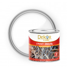 Грунт-эмаль 3 в 1 алкидкая "DEKOR" красно-коричневая 2,7 кг