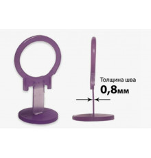 Крестики 3Д ЗАЖИМ 0,8мм 100шт. Slim Фиолетовые для укладки плитки 10664