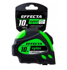 Рулетка Effecta Nylon 10м/25мм с магнитом,автостопом 581025