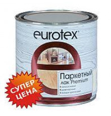 Лак паркетный алкидно-уретановый, мат 2,5л PREMIUM EUROTEKS