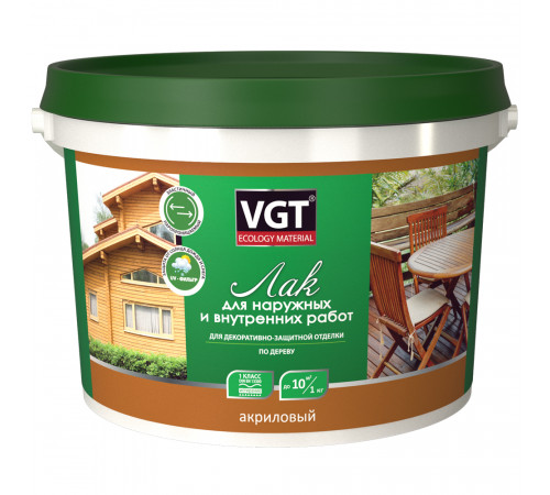 Лак пропиточный антисептик махагон, 2,2кг VGT