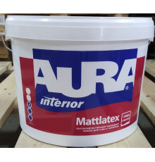Краска моющаяся для стен и потолков 0,9л AURA MATTLATEX