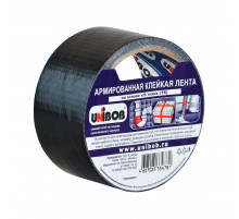 Клейкая лента армированная черная 48х40м//UNIBOB
