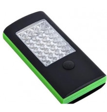 ЧИНГИСХАН Фонарик туристический 28+4 LED, пластик, 3xААА, 12х6х2см, 4 цвета