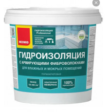 Гидроизоляция с армир. фиброволокнами для влажн. помещений 1,3кг//NEOMID