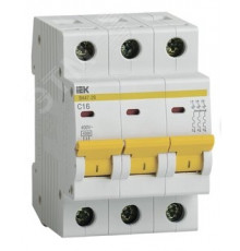 Авт. выкл.ва47-29 3р 16а 4,5ка х-ка с IEK