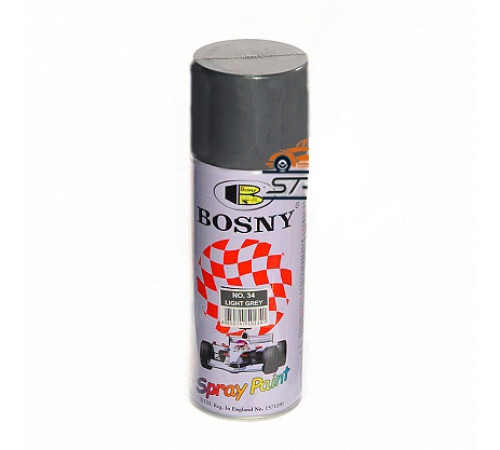 Аэрозольная эмаль черная матовая №4 300гр.//Bosny