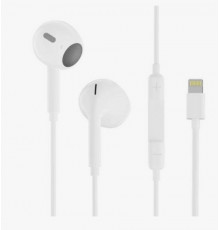 Наушники с микрофоном белые 8pin-BT Lightning//Perfeo REDONE