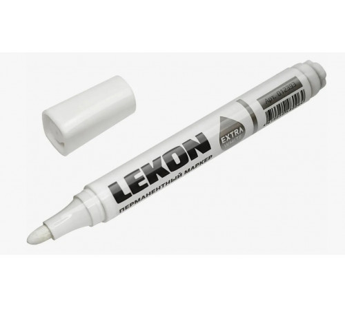 Маркер строительный белый 3мм EXTRA WHITE//LEKON