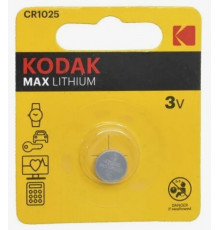 Батарейка CR1025/1BL MAX(1 штука)//KODAK