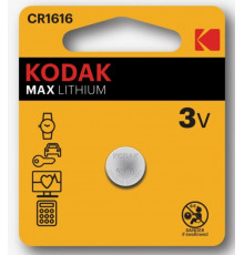 Батарейка CR1616/1BL MAX(1 штука)//KODAK