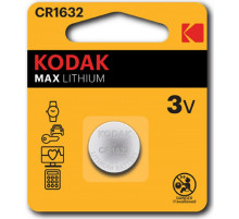Батарейка CR1632/1BL MAX(1 штука)//KODAK