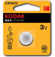 Батарейка CR1632/1BL MAX(1 штука)//KODAK