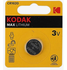 Батарейка CR1620/1BL MAX(1 штука)//KODAK