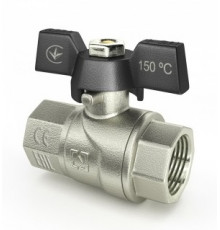 Кран шаровый 1/2" ВВ чб никель RAFTEC BLACK