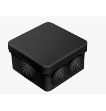 Коробка распаячная IP54 с вводом 70*70*45мм ЧЕРНАЯ