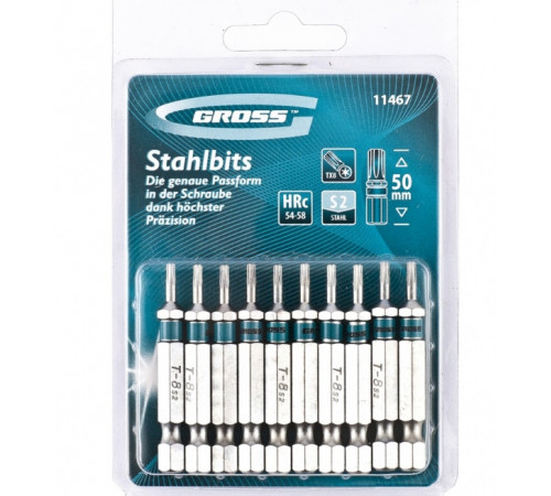 Бита 8х50 сталь S2 TORX//GROSS