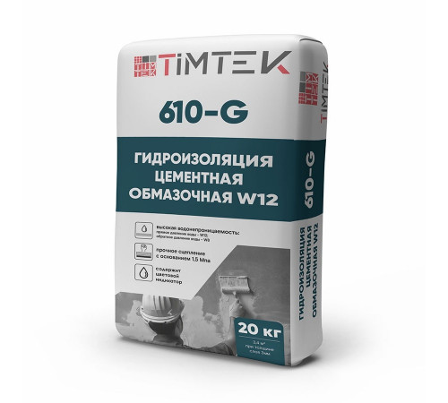 Гидроизоляция обмазочная 610-G W12 20кг Granit//TimTek