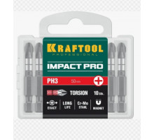 Биты Kraftool Impact Pro Philips 50мм Е1/4 PH3