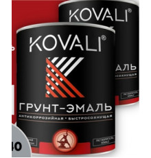 Грунт-эмаль 3в1 по металлу Жемчужно-белый мат. 2.4кг//KOVALI