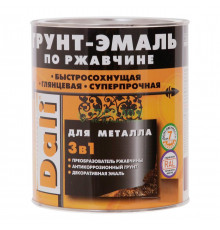 Грунт-эмаль гладкая 3в1 0,75л (серебрист)//Dali
